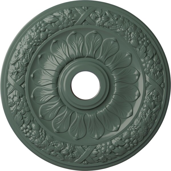 Ekena Millwork Swindon Ceiling Medallion (Fits Canopies up to 6 1/8"), 24"OD x 4"ID x 1 1/2"P, Cloud Burst CM24SWCBF - main